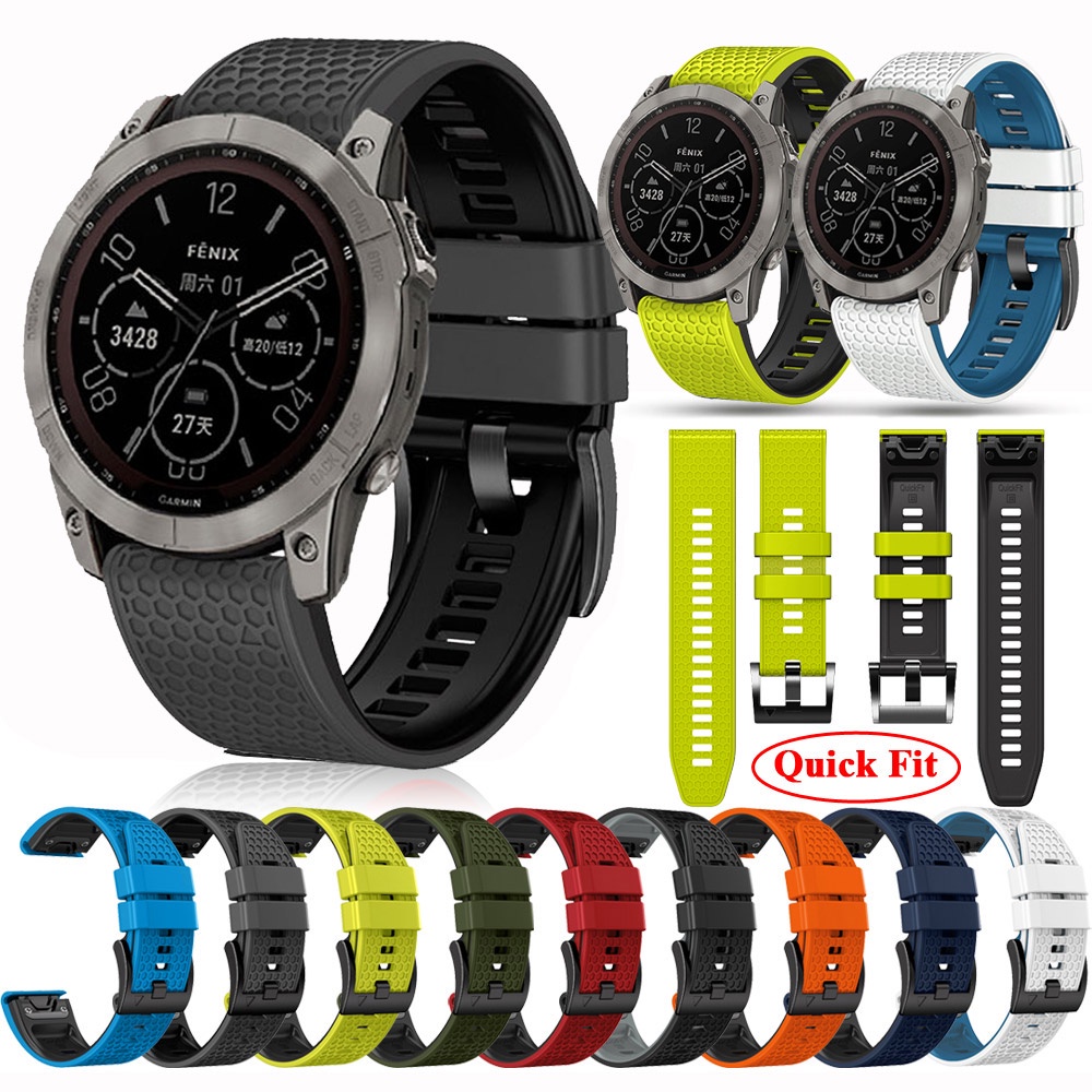 Garmin Epix Gen 2 Tactix 7 Pro Delta 錶帶 26mm 22mm 優質 矽膠 快拆