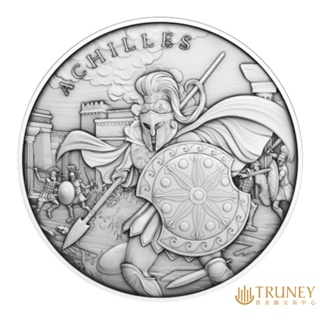 【TRUNEY貴金屬】傳奇勇士系列 - 阿基里斯銀章1盎司 / 約 8.294台錢