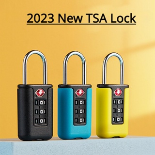 全新 TSA 海關密碼鎖旅行行李安全防盜工具便攜式對比色掛鎖 3 位密碼鎖