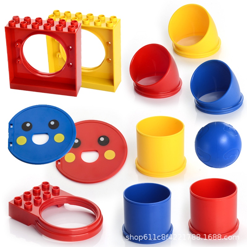 【現貨】兼容樂高9076管道球大顆粒積木散裝配件直管彎管科技件教具兒童益智玩具