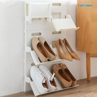 [LBA] 塑膠組合式可摺疊立式鞋架 家用門口簡易鞋櫃