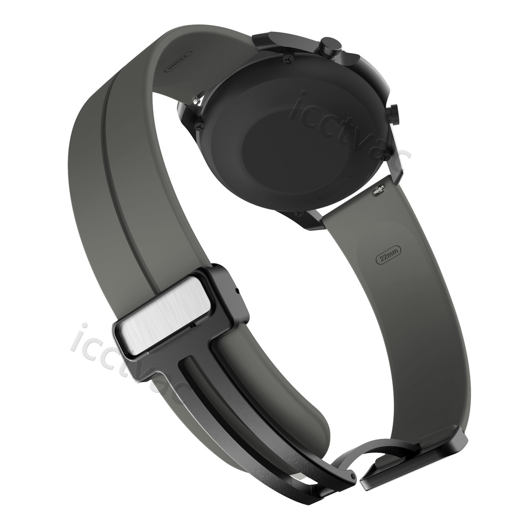 適用小米watch s2智能運動手錶帶折疊扣磁吸color 2/S1pro硅膠替換腕帶Xiaomi S1運動防汗