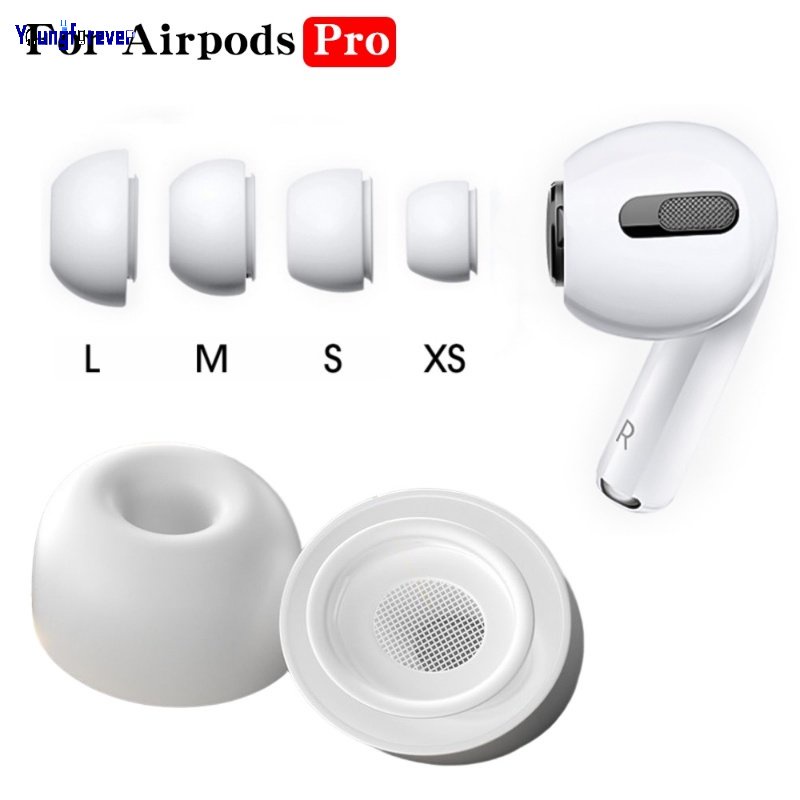 3 對高品質防滑矽膠耳塞柔軟貼合舒適替換耳塞兼容 AirPods Pro/Pro 2 無線藍牙耳機