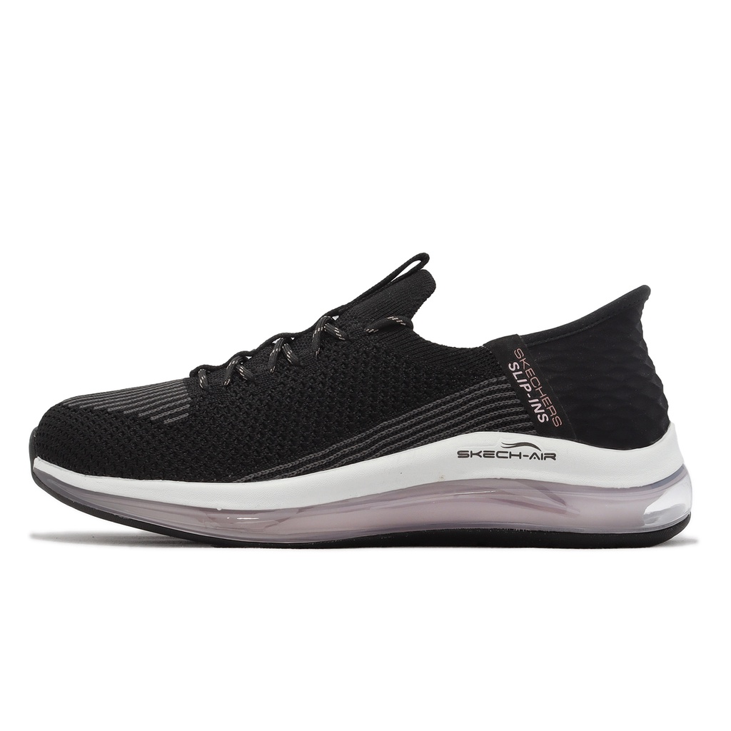 Skechers 休閒鞋 Skech-Air 2.0 Slip-Ins 黑白粉紅 氣墊 套入 女鞋 149676BKLV