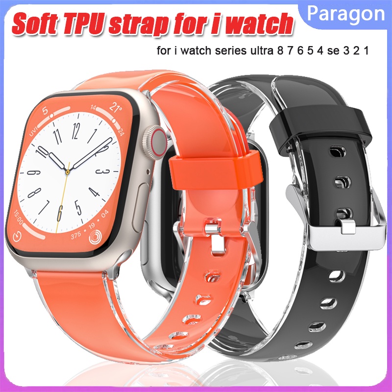 軟tpu錶帶替換腕帶適用於apple watch系列8 7 6超49mm 45mm 44mm i watch 5 4 3