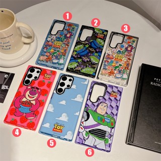 SAMSUNG 草莓可愛熊手機殼適用於三星 S24 S25Ultra S23 Plus S22 Ultra 5G 全新保