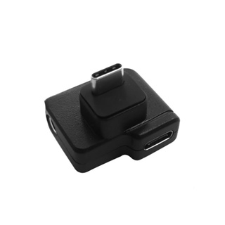 Feichao 3.5mm USB-C 麥克風適配器適用於 DJI Osmo 運動相機支持電池充電和數據傳輸音頻適配器