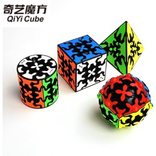 Qiyi Gear Cube Speed Cube 3x3 Gear Cube Gear Pyraminx 圓柱形齒輪立