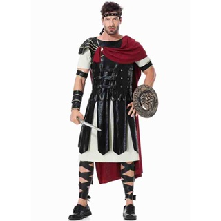 男士萬聖節斯巴達戰士騎士服裝成人羅馬角斗士角色扮演服裝