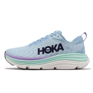 Hoka 慢跑鞋 Gaviota 5 D 寬楦 清新藍 藍 紫 路跑 緩震穩定 女鞋【ACS】 1134270ABSO