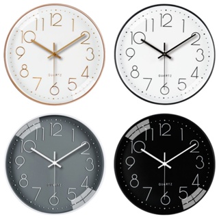 【12英寸30cm】鐘錶掛鐘客廳簡約現代家用立體數字時鐘wall clock