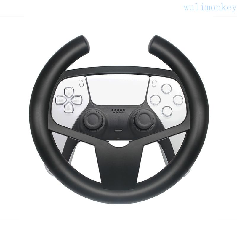 Wu 方向盤手柄圓形賽車適用於 PS5 遊戲機控制器汽車駕駛