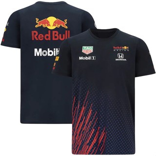 RED BULL 2023甲骨文紅牛賽車f1 T恤Polo夏季短袖休閒襯衫