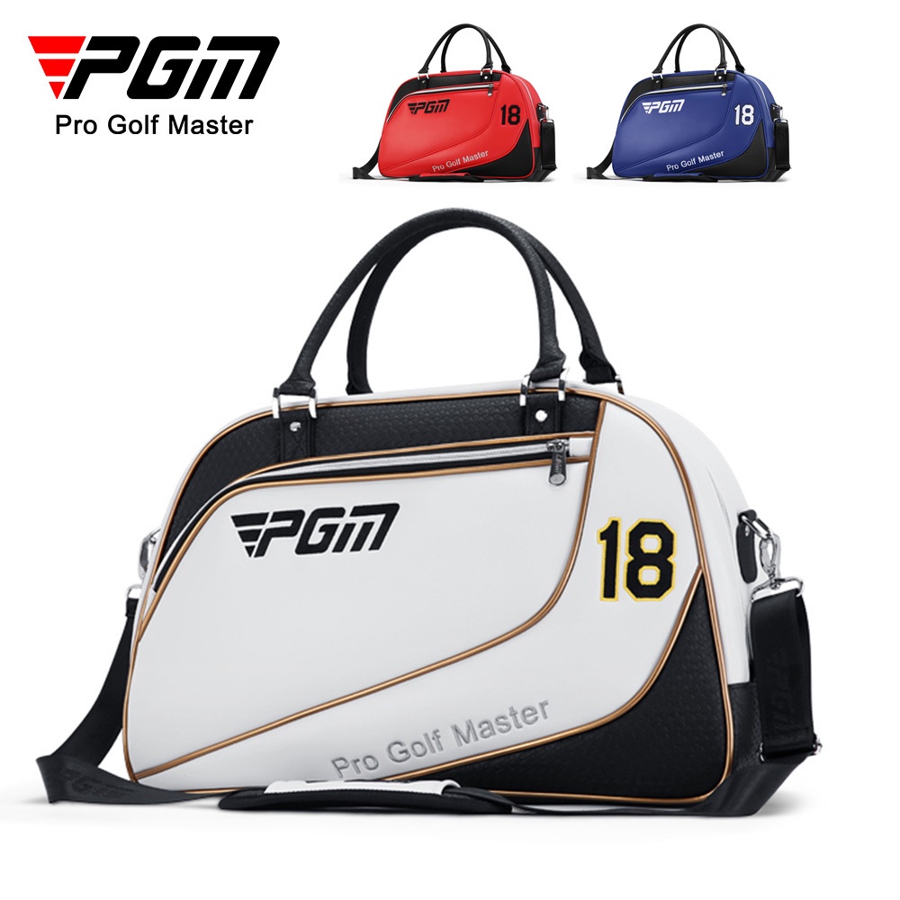 PGM 新款 高爾夫衣物包 男士超纖皮防水衣服包收納袋獨立鞋袋 YWB035