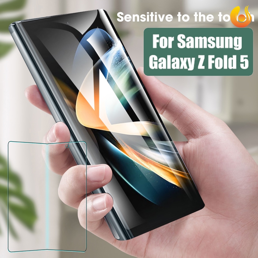 SAMSUNG 適用於三星 Galaxy Z Fold 5 的手機防刮防指紋水凝膠膜/防污超透明手機屏幕保護膜