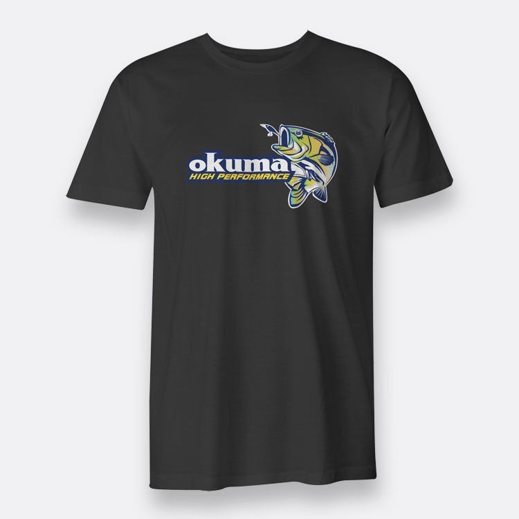 [Ready Stock XS-3XL] Okuma 釣魚竿卷線器高性能運動服超大號男士 T 恤聖誕禮物上衣 T 恤