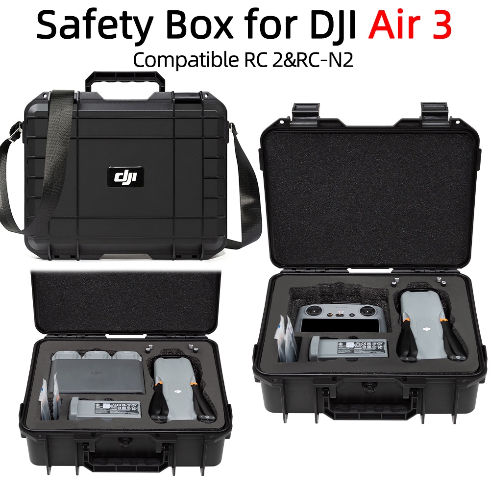 適用於 DJI air 3 便攜包 DJI air 3 長飛收納盒屏幕遙控器防爆盒