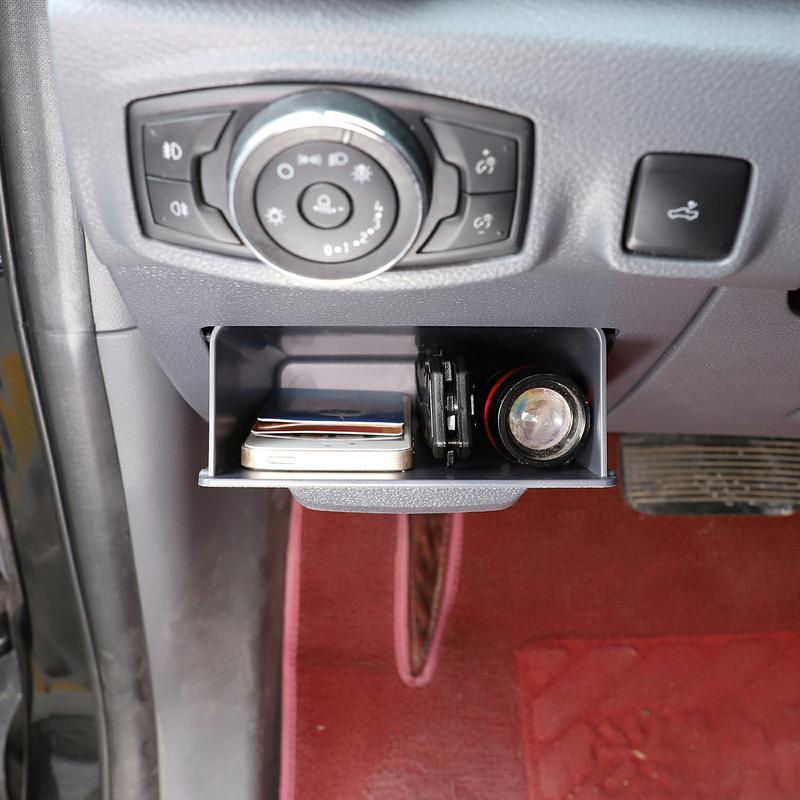 FORD 福特 Ranger T7 T8 2015-21 ABS黑色 汽車儀錶板駕駛位置保險絲儲物盒隱藏式儲物盒裝