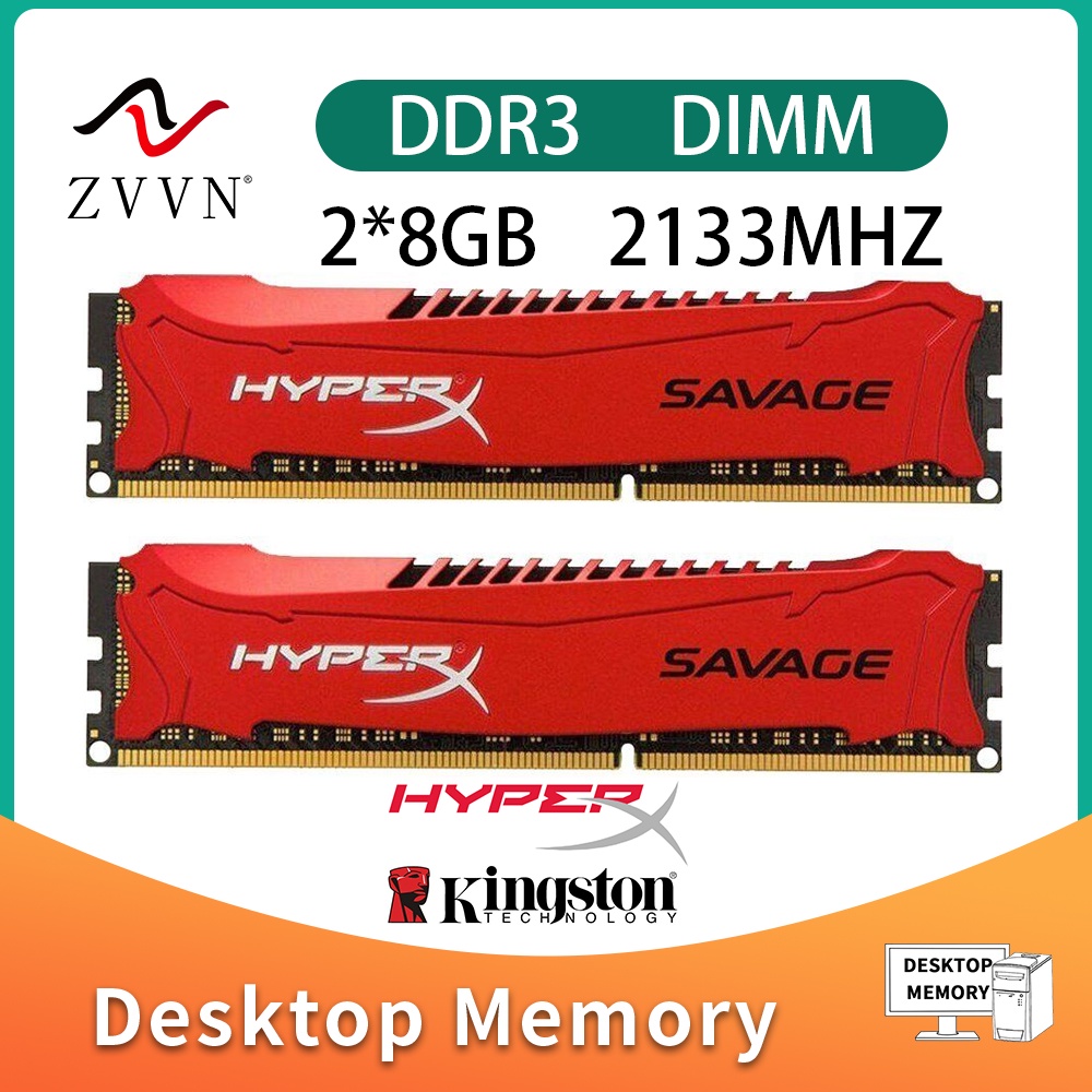 全新適用於金士頓 HyperX SAVAGE 16GB 2x 8GB DDR3 OC 2133MHz HX321C11S