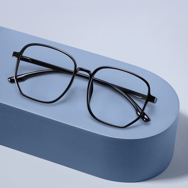 超輕防輻射眼鏡女眼鏡網紅素顏大框方形防藍光電腦抗疲勞護目鏡
