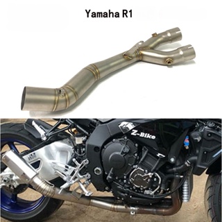 機車跑車改裝中段排氣管 雅馬哈YZF-R1 Yamaha MT10 2015-2022不銹鋼排氣管中段彎管