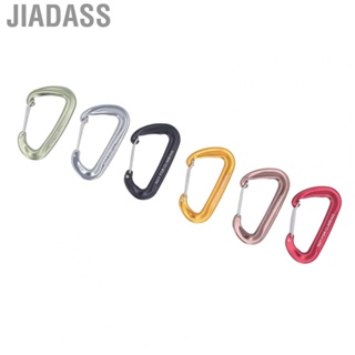 Jiadass 6 件裝 D 形登山扣按扣 3 英寸 12KN 鎖定登山扣鉤