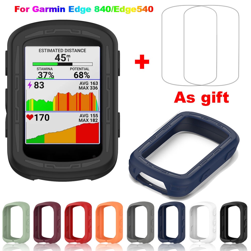 2 合 1 適用於 Garmin Edge 840 保護套 + Garmin Edge 540 玻璃膜保護套自行車自行車