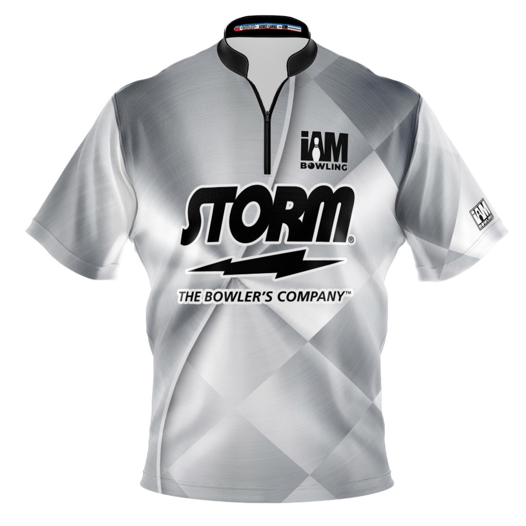 Storm DS 保齡球球衣 - 設計 1553-ST 3D 拉鍊領保齡球襯衫 DIY 名稱