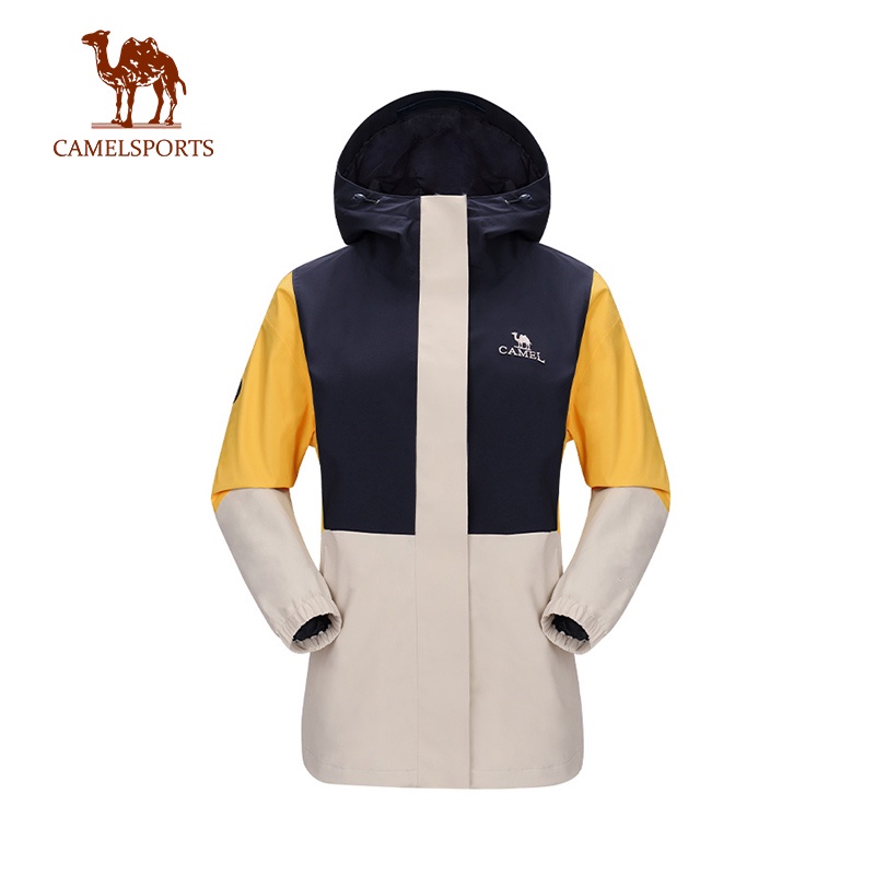 CAMEL SPORTS 三防衝鋒服 男女單層硬殼防風防水四季可穿旅行登山徒步外套