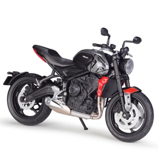 Welly 1:12 Triumph Trident 660 壓鑄車輛收藏愛好摩托車模型玩具