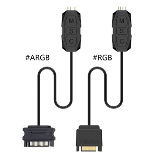 Char 12V 4pin PWM風扇控制智能溫度控制器主板適用於DC 5V 3pin ARGB同步控制