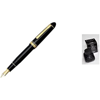 [购买]白金钢笔钢笔钢笔总统黑色苗条PTB-20000P＃1-2＆钢笔瓶墨水墨水60cc黑色墨水1200＃1