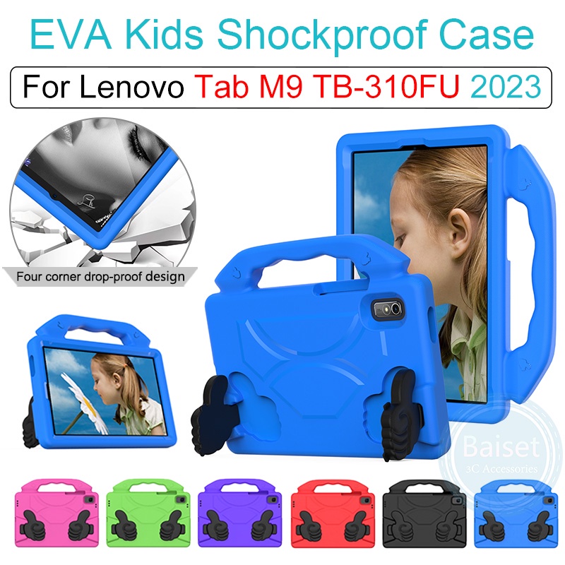 LENOVO 適用於聯想 Tab M9 TB-310FU 2023 9.0 英寸兒童 Eva 防震支架保護套