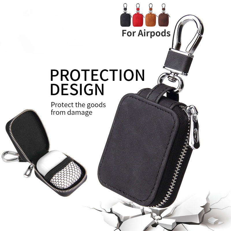 Luc 適用於 Airpods Airpods 3/pro/2 通用皮套防塵防水防摔防刮旅行耳塞包零錢包
