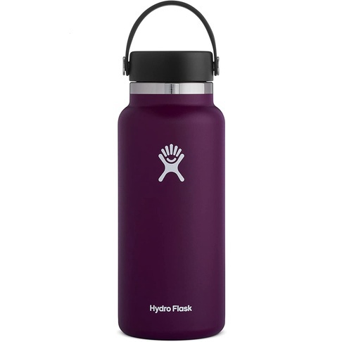 Hydro Flask 柔性蓋寬口瓶 真空不銹鋼太空壺 2.0 茄子色 32oz/40oz