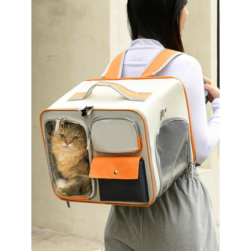 猫包 外出便攜雙肩背包 猫咪拉杆箱 行李箱 手提式大容量坐車神器寵物太空艙