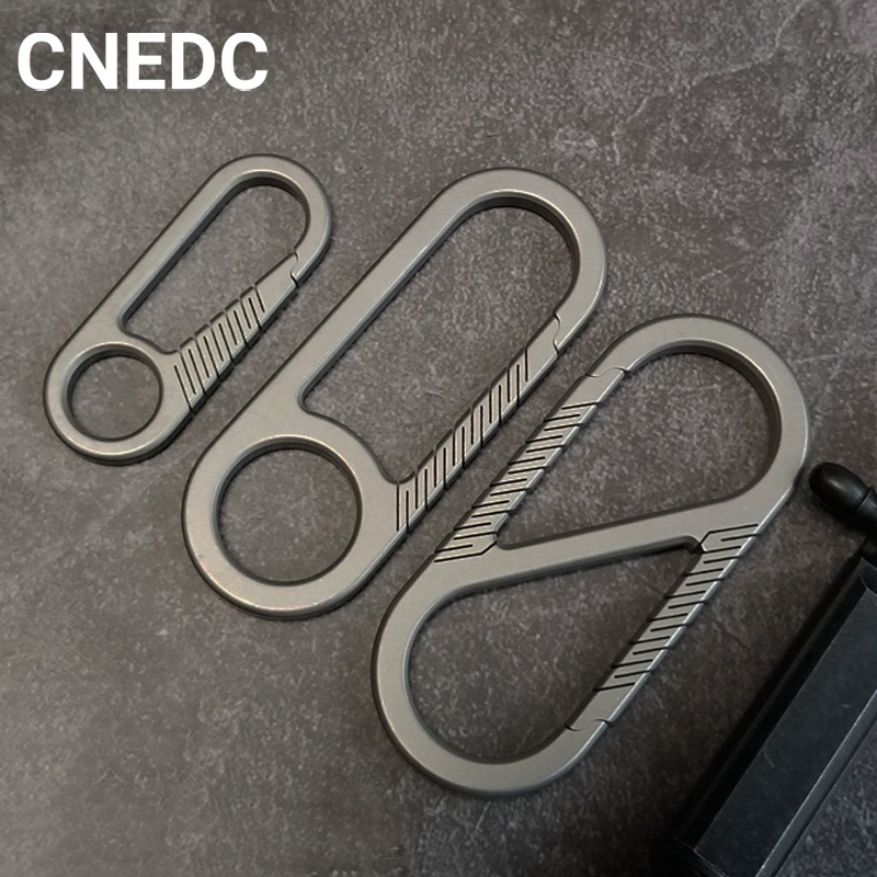 CNEDC多功能鈦鑰匙圈鑰匙扣戶外工具野營快拆扣