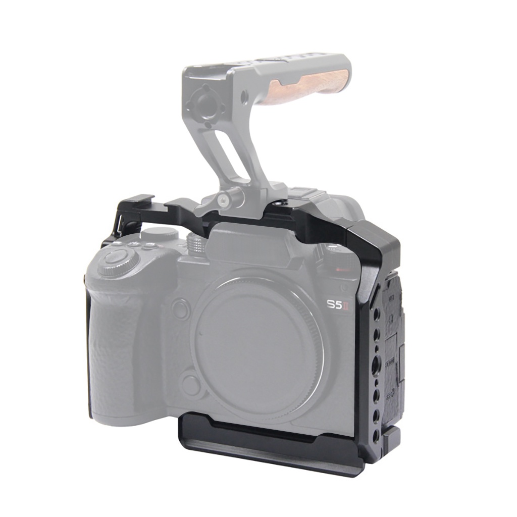 國際牌 S5 II S5 IIX 全相機籠架適用於松下 Lumix S5 II IIX DSLR 冷靴安裝 Arca-S