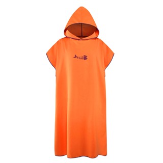 [新品]衝浪雨披換尿布帶帽超細纖維沙灘毯浴巾游泳毛巾成人潛水衣海灘雨披[26]