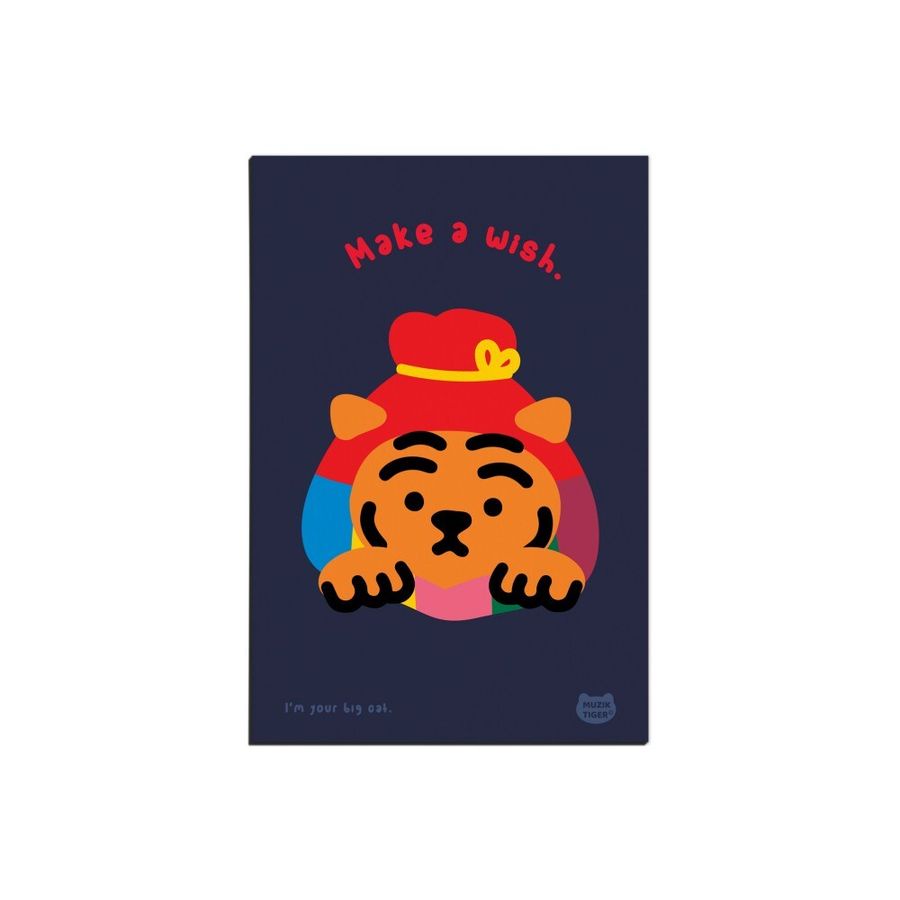 韓國 MUZIK TIGER 耶誕名信片/ Lucky Bag Tiger eslite誠品