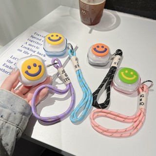 適用於三星 Samsung Galaxy Buds 2/Live/Pro/2 Pro/FE 漸變透明笑臉耳機殼軟保護套