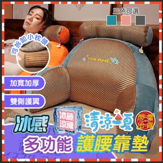 臺灣現貨 冰感多功能護腰靠墊 護腰靠枕 造型軟綿靠枕 三角靠枕 靠腰墊 靠腰枕 靠背枕 靠背墊 涼蓆靠墊 護頸枕頭 抱枕