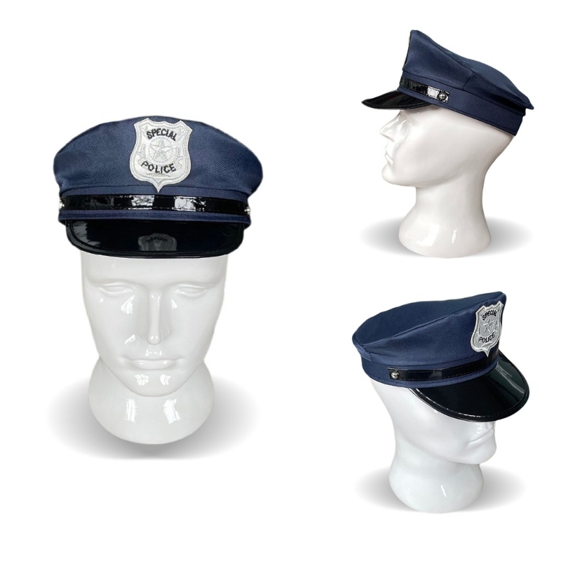 De 警察帽服裝兒童警察裝扮配飾萬聖節警察帽