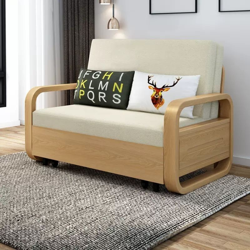 實木沙發 床 客廳沙發 小戶型沙發 陽台沙發 兩用可折疊沙發 多功能沙發 帶儲物沙發 抽拉式伸縮床 伸縮床
