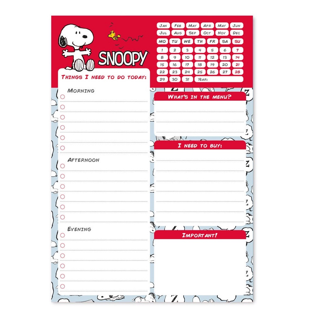 【史努比】SNOOPY 歡樂記事便條紙