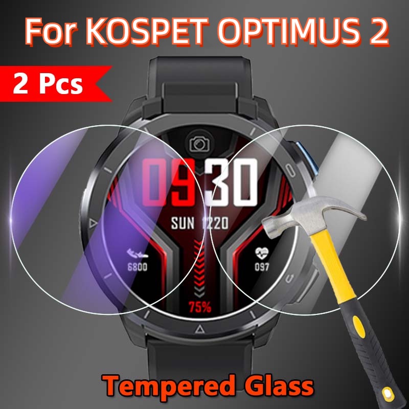 Kospet Optimus 2 1.6" 2023 2.5D 9H 超清/防藍光鋼化玻璃膜的屏幕保護膜