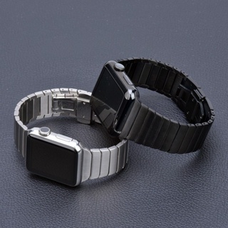 金屬不鏽鋼錶帶 Apple Watch 錶帶 適用 iWatch 8代 6代 7代 SE 40mm 44mm 蘋果手錶帶