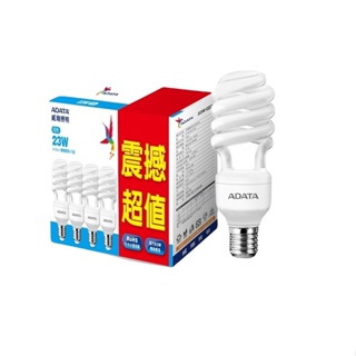 威剛 23W螺旋省電燈泡四入組(白光)[大買家]