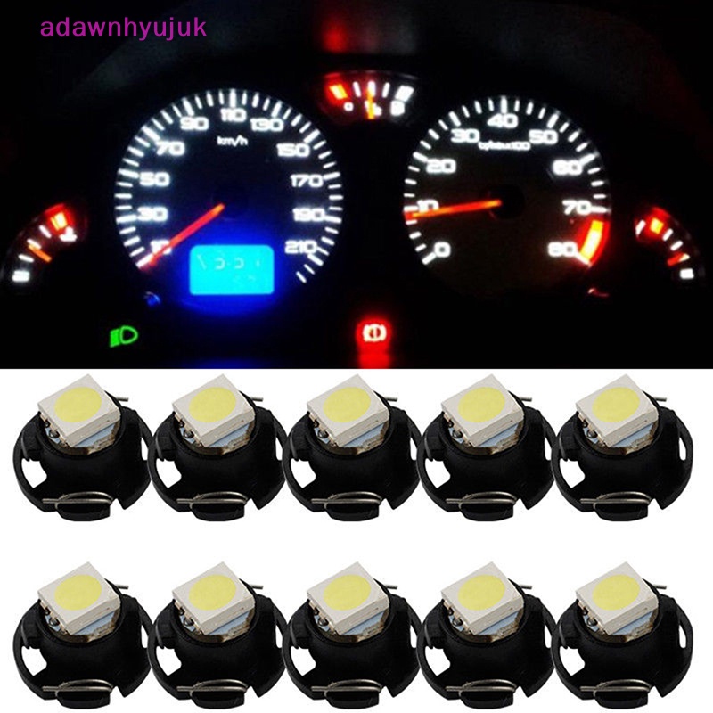 Adawnhyujuk 10 件 T3 SMD Led Neo Wedge 汽車儀表板儀錶盤燈泡淺白色
 Vn
