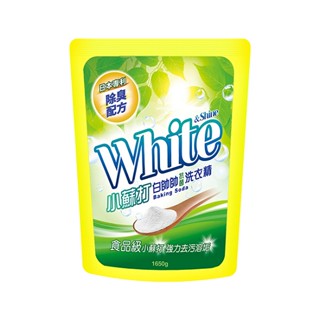 白帥帥小蘇打抗菌洗衣精補充包1650g